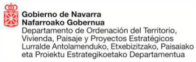 Logotipo Departamento de Ordenación del Territorio, Vivienda, Paisaje y Proyectos Estratégicos del Gobierno de Navarra